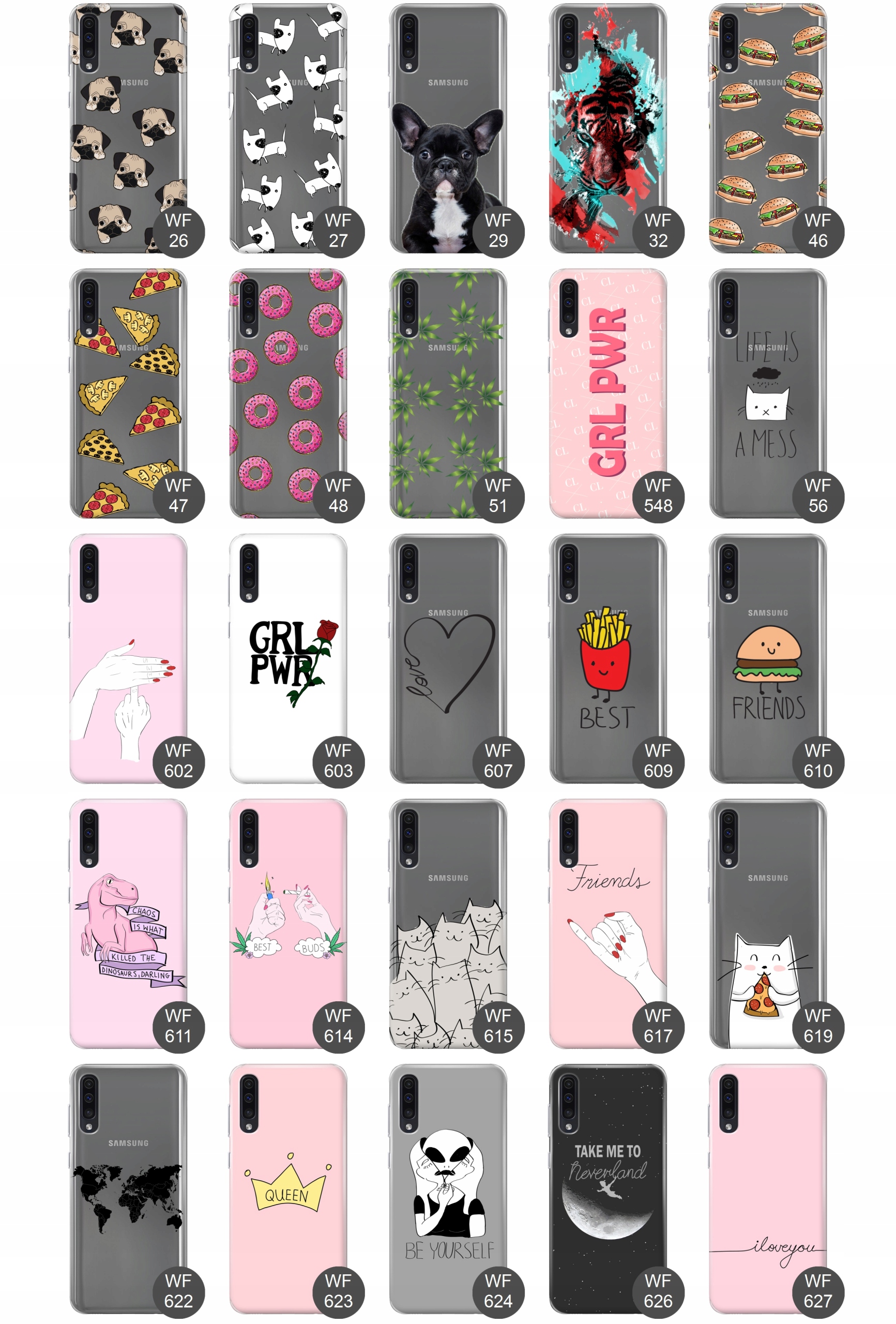 Etui do Samsung A30S slim case guma wzory