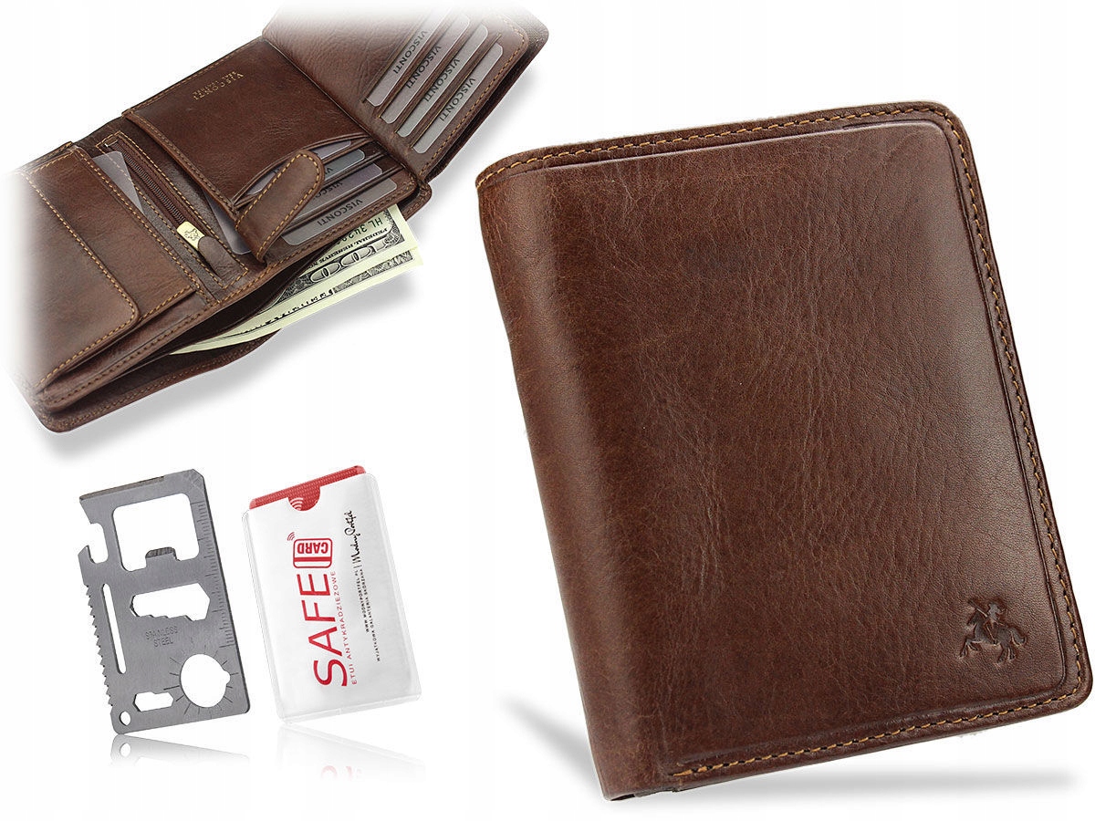 

Bezpieczny Portfel Męski Visconti Chroniący Karty!