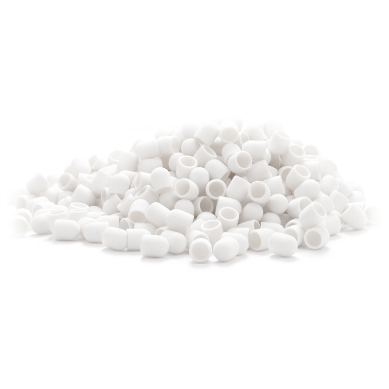 Kapturki Ścierne Exo 13 MM 60 Hard Cap Białe Korund Kosmetyczny