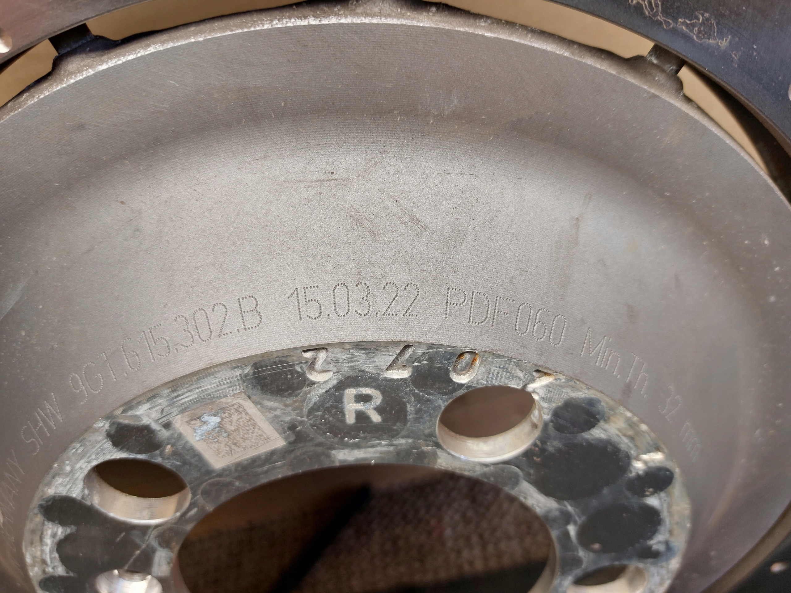 discs plates front PORSCHE 911 992 GT3