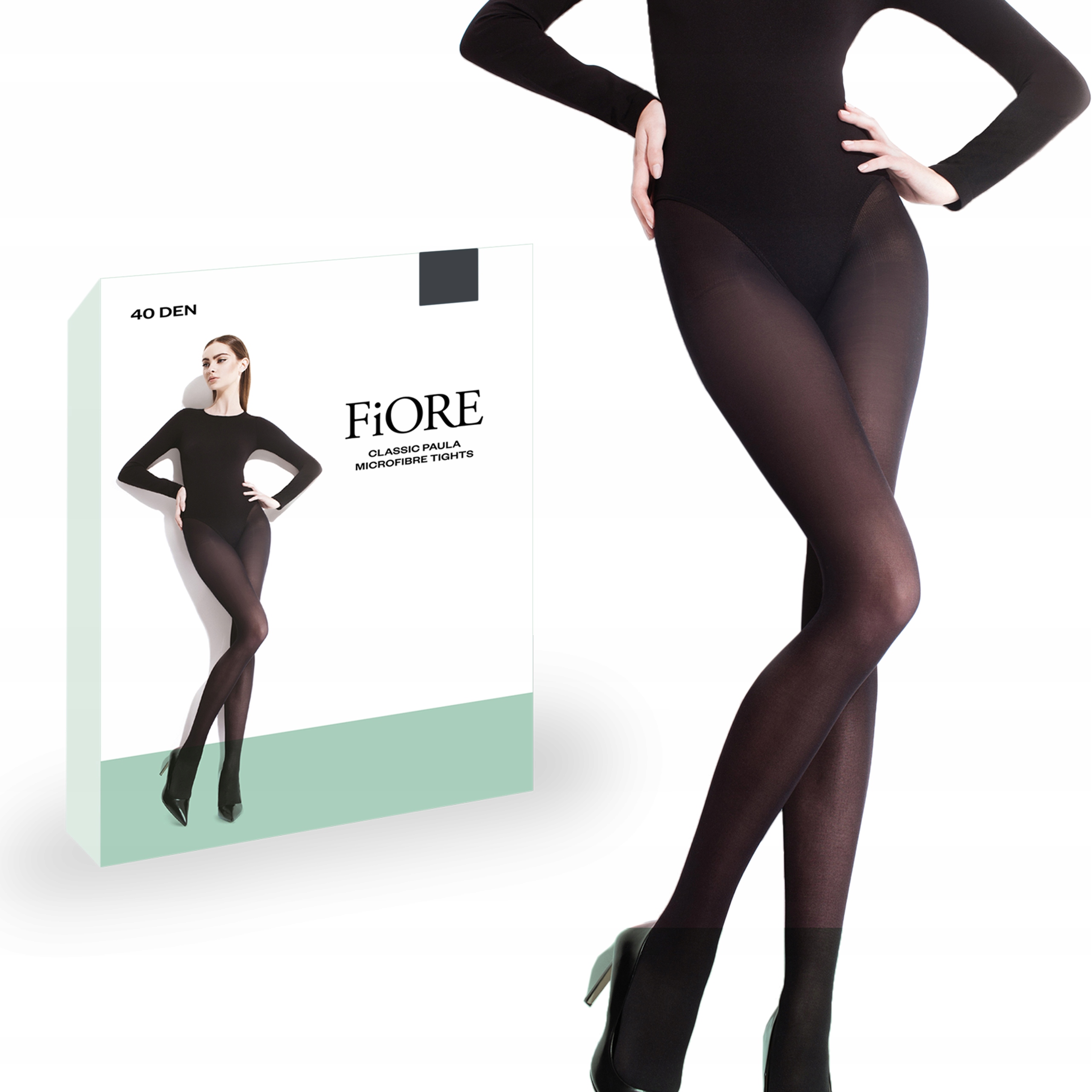 

Fiore rajstopy Paula 40den Mikrofibra Grafit 2-S