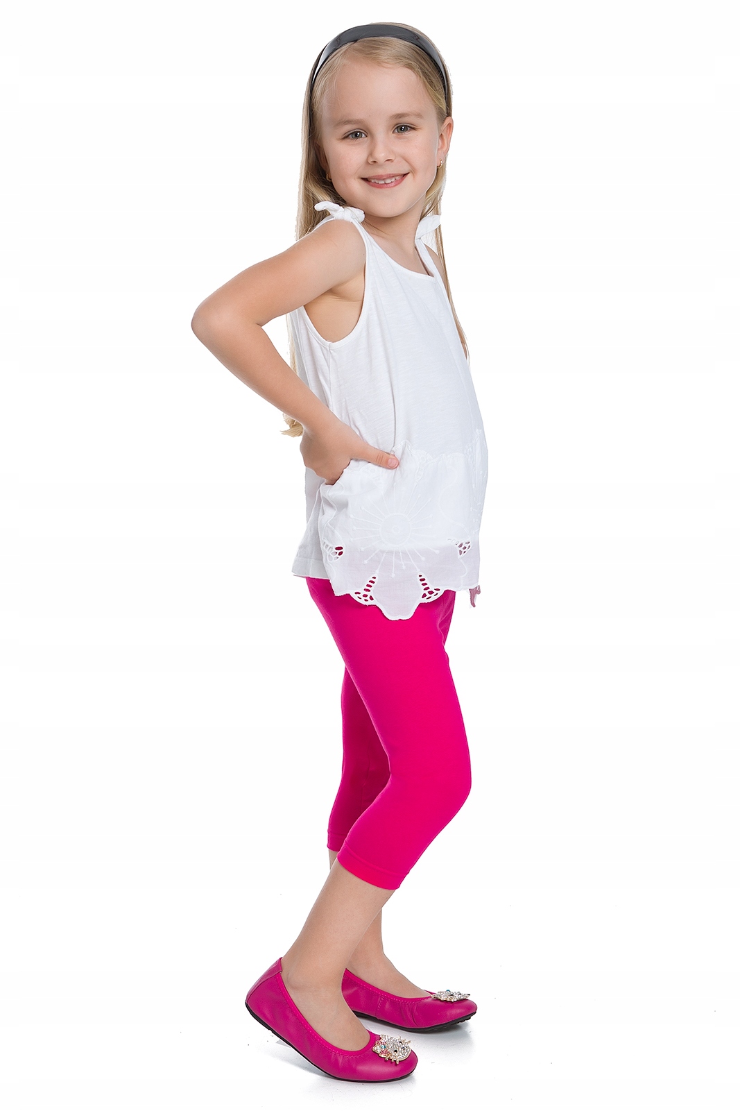

Dziecięce Legginsy 3/4 Getry Bawełniane Rybaczki