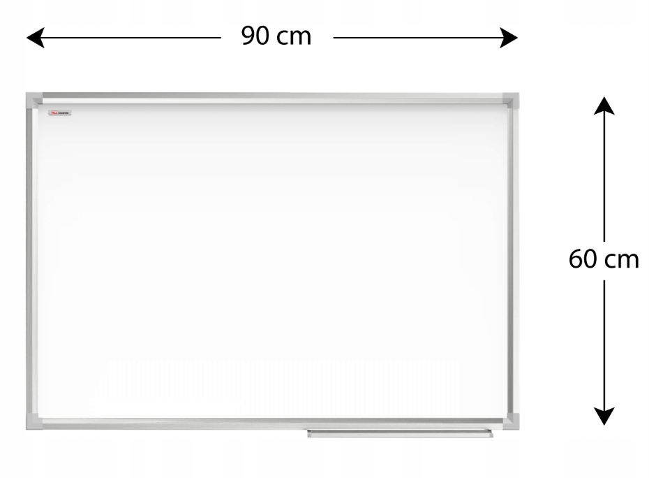 TABLICA MAGNETYCZNA SUCHOŚCIERALNA 90x60+AKCESORIA Marka Allboards