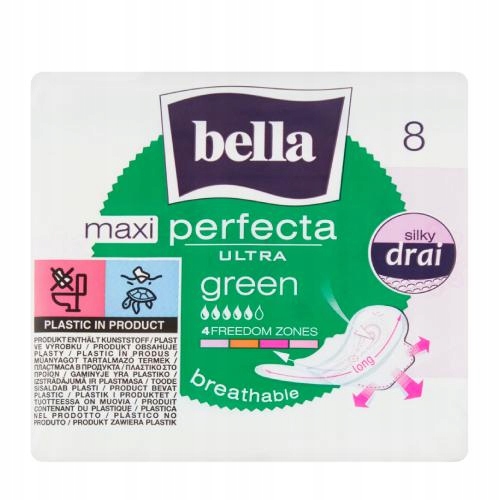 

Podpaski Bella Perfecta Ultra Maxi Green 8 szt.