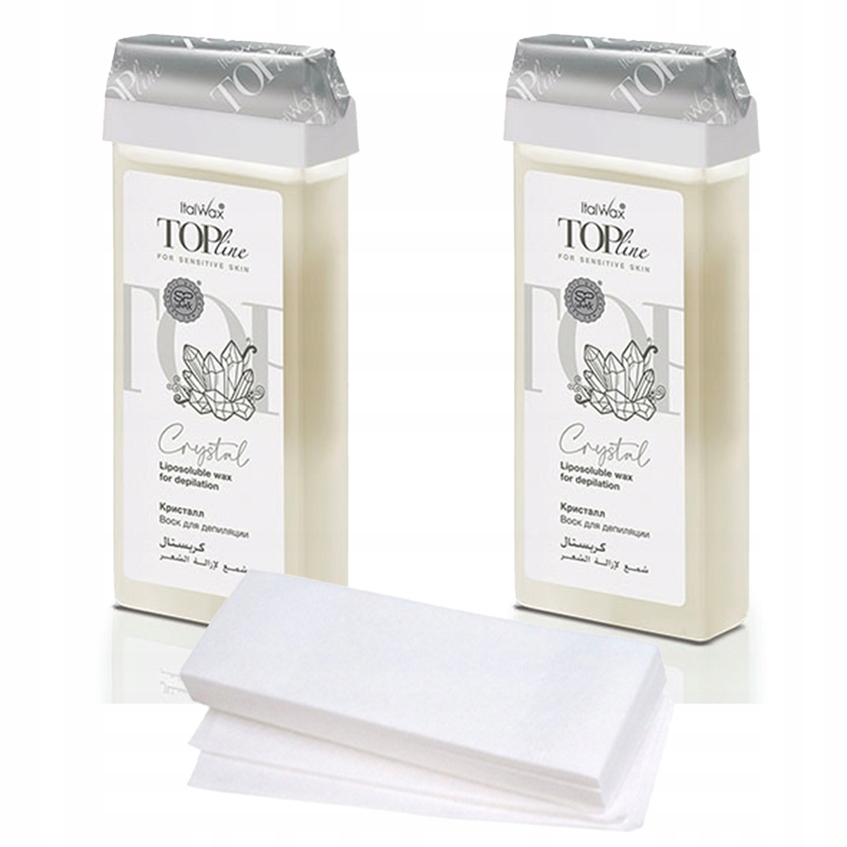 

ItalWax 2x wosk do depilacji rolka Crystal paski