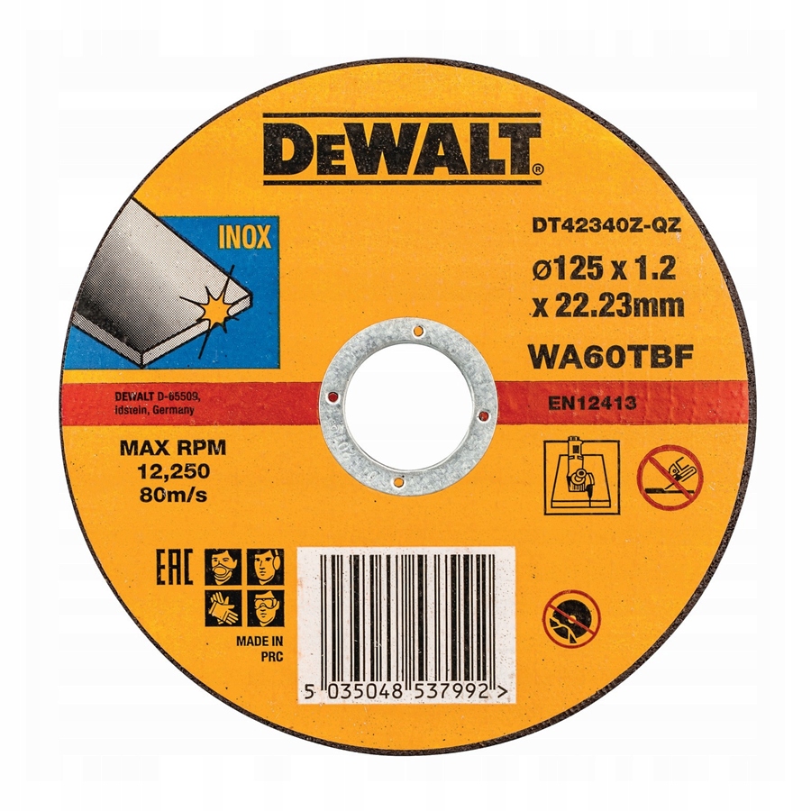 

Dewalt Tarcza do cięcia metalu 125mm DT42340Z-QZ