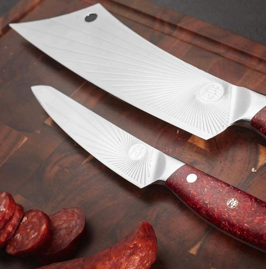 Nóż uniwersalny 125 Dellinger Sandvik Nortern Sun RED Marka Dellinger