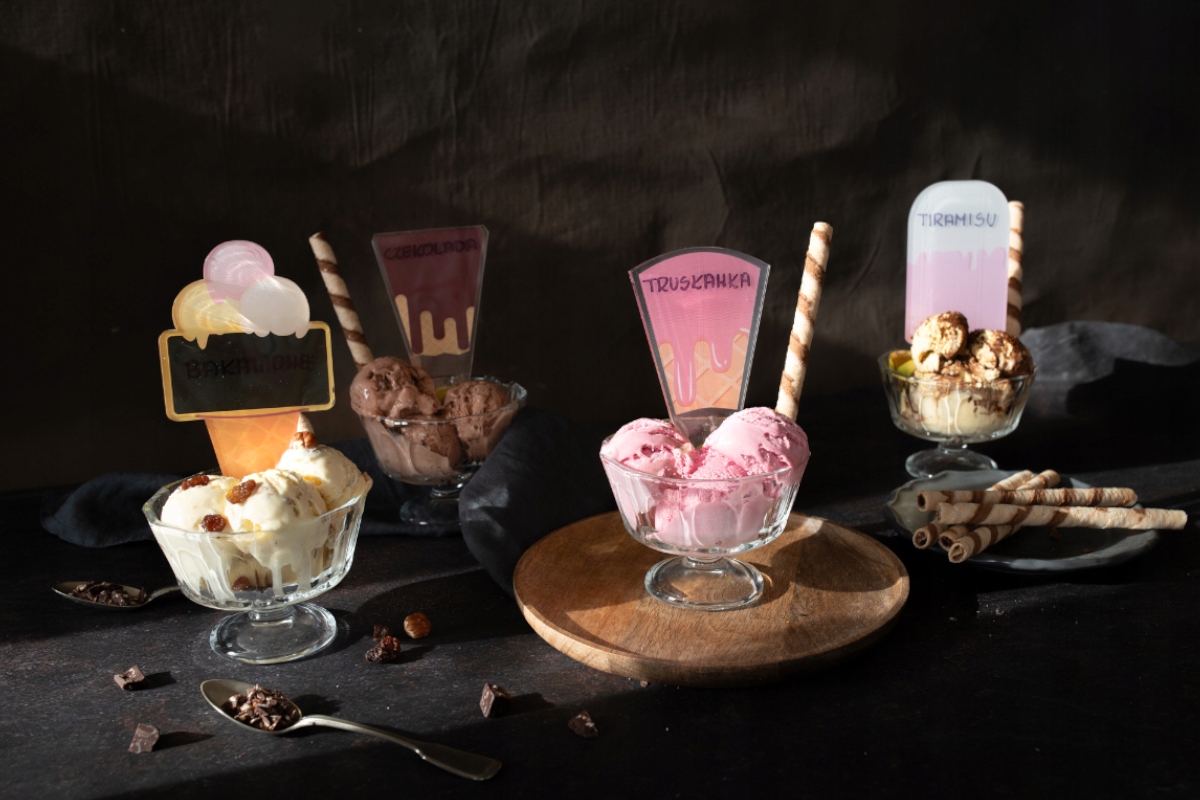 Cenówki wtykacze do lodów - kolorowe rożki 10szt Marka studiocen