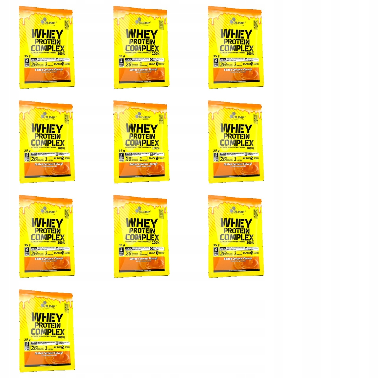 10 x 35 g Olimp sport whey protein complex 100% slaný karamel sáček
