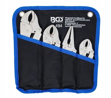 Zestaw Szczypiec Samozaciskowych 4 Szt, BGS, ORYGINAŁ Marka Falcon