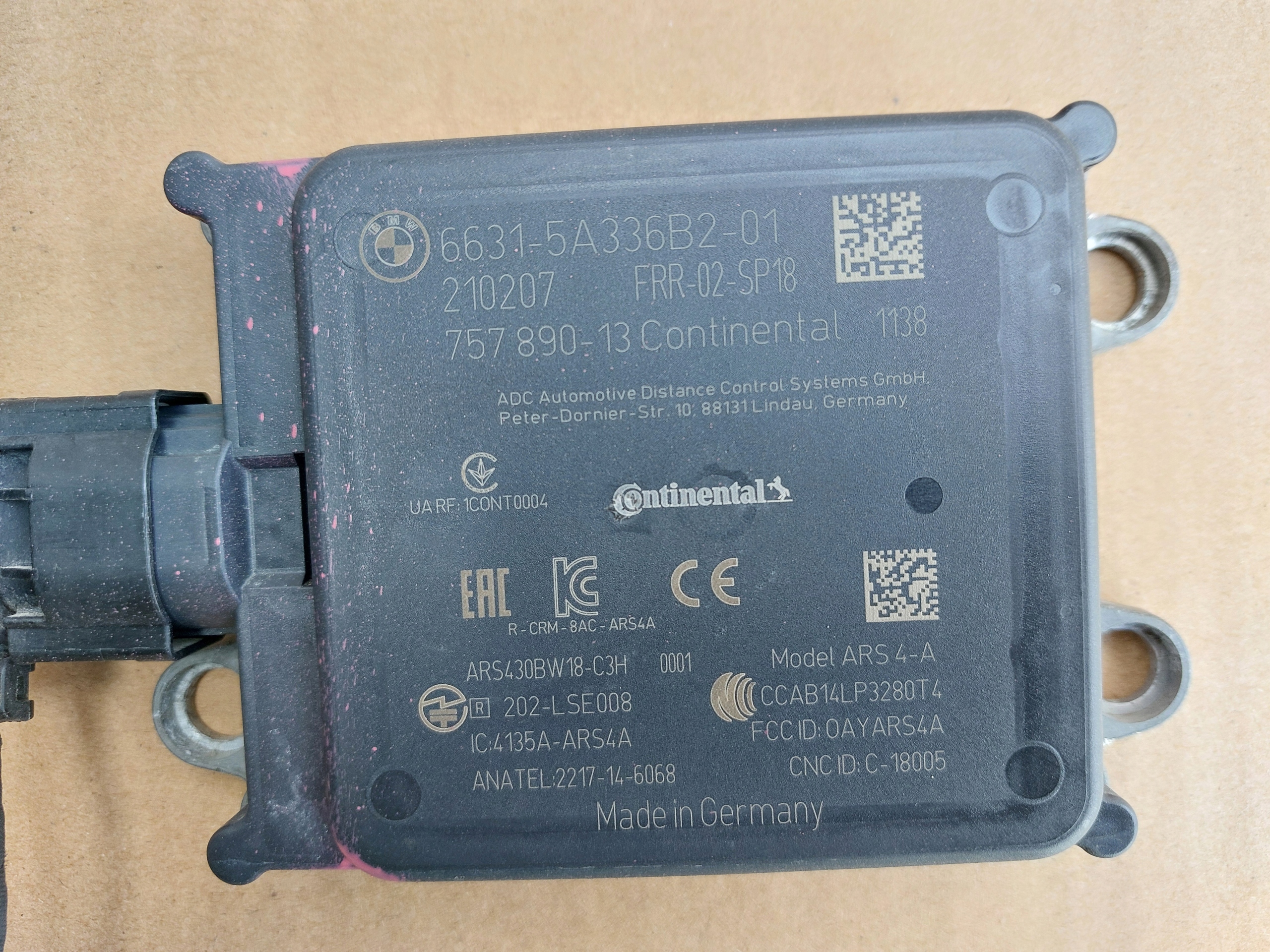 Radar modulo Sensor ACC BMW G11 21r 75789013 5A336B2