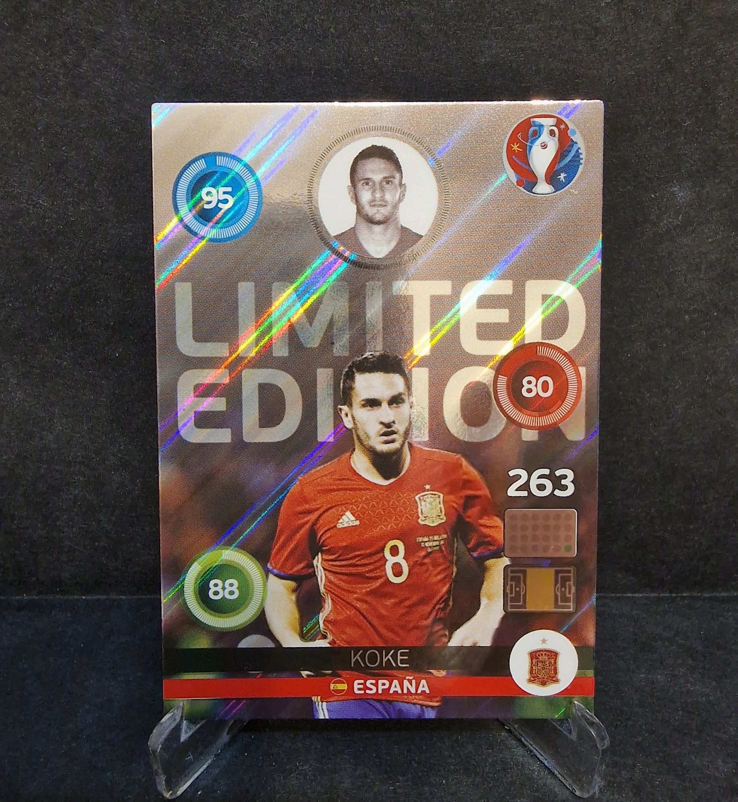 2016 Panini Euro Limited Edition Koke Espana /BB8