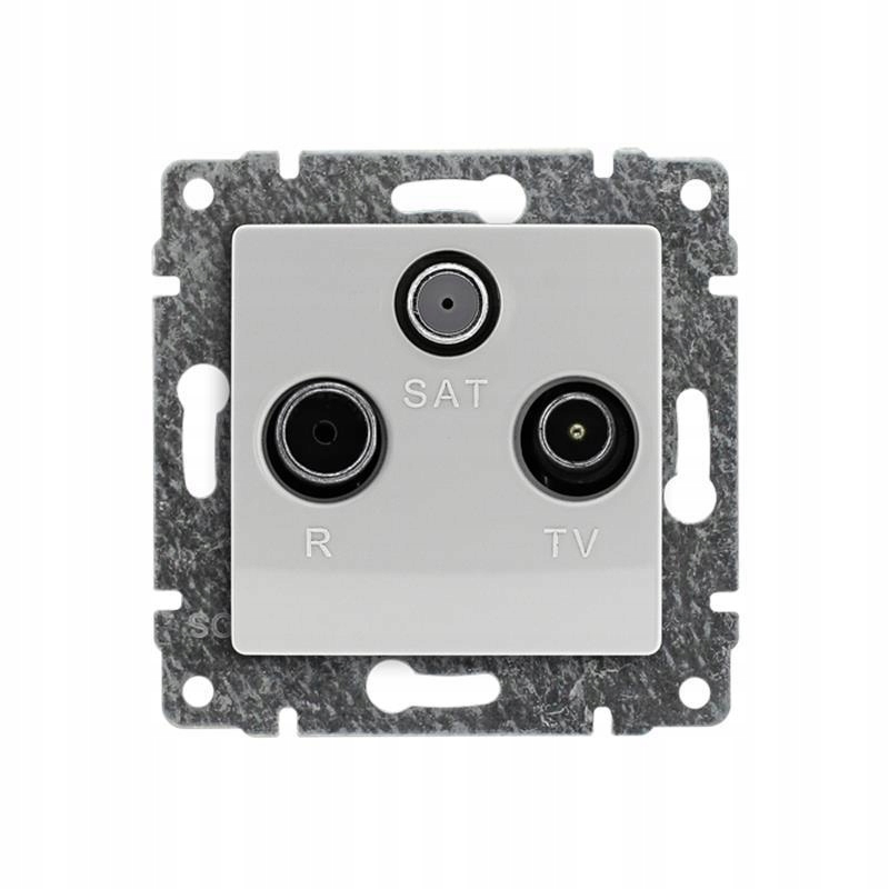 Kos Vena bílá – průchozí satelitní zásuvka