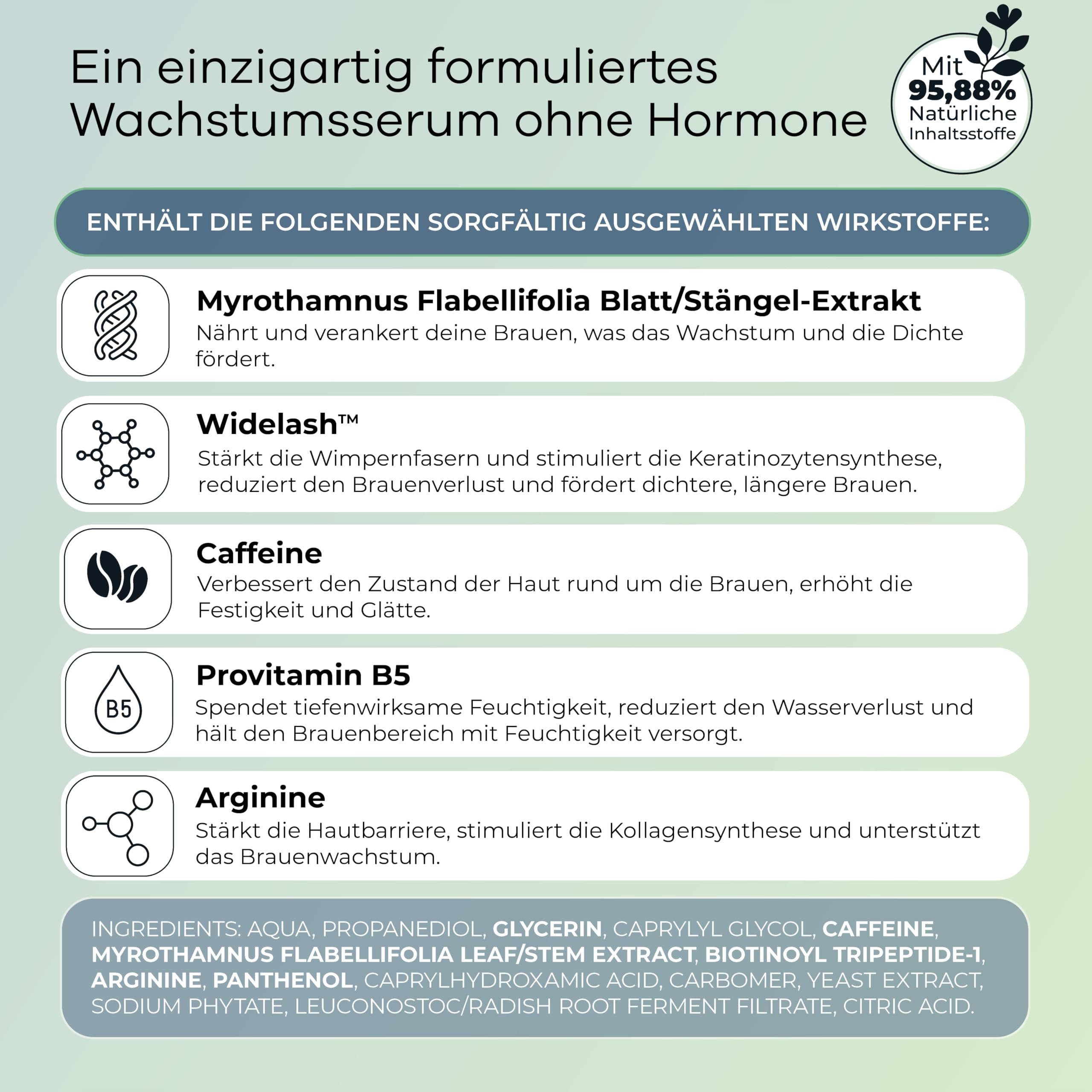 CALAIDO Serum Do Brwi Wzrost Naturalnie Pełne Gęste Brwi — miniatura 8