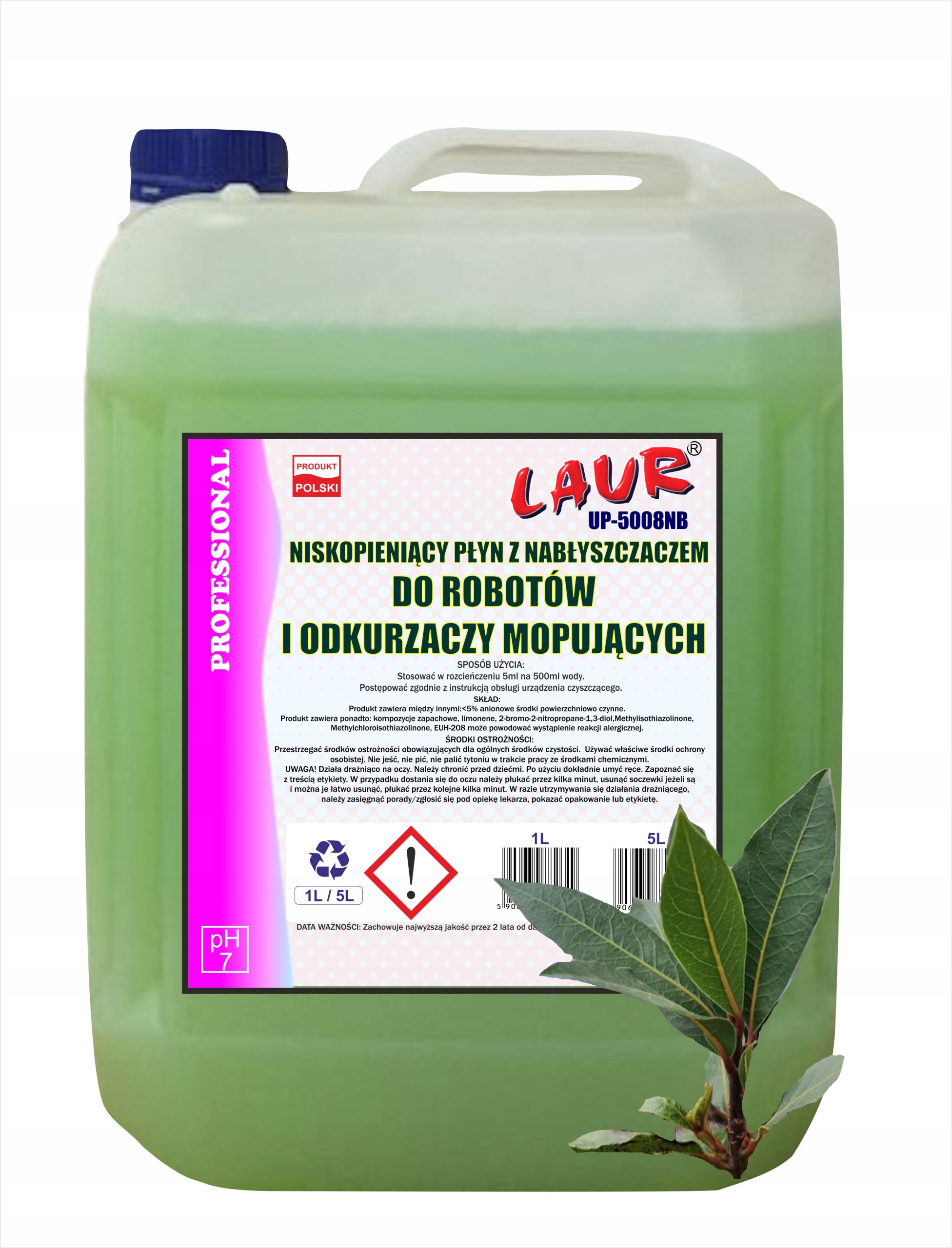 Levně Silný Účinný Prostředek Pro Mopovací Roboty S Leštidlem Laur OP.5L