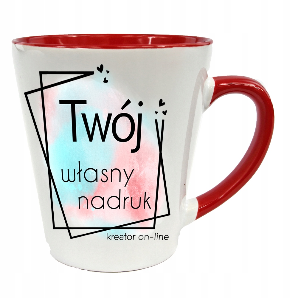 

Foto Kubek Z Własnym Nadrukiem Zdjęciem Logo Latte