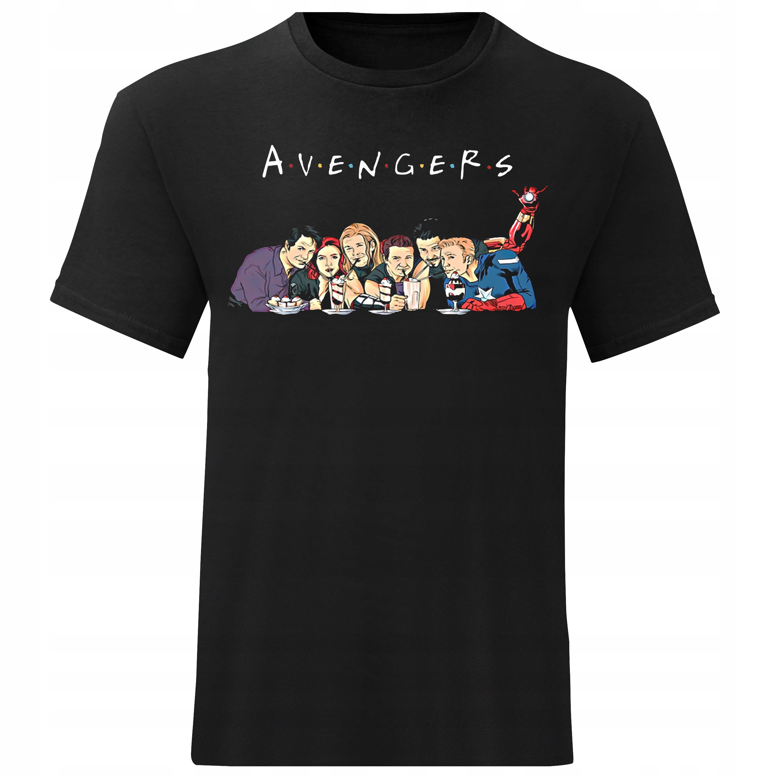 

Męski T-shirt Avengers Friends Koszulka Roz XXL