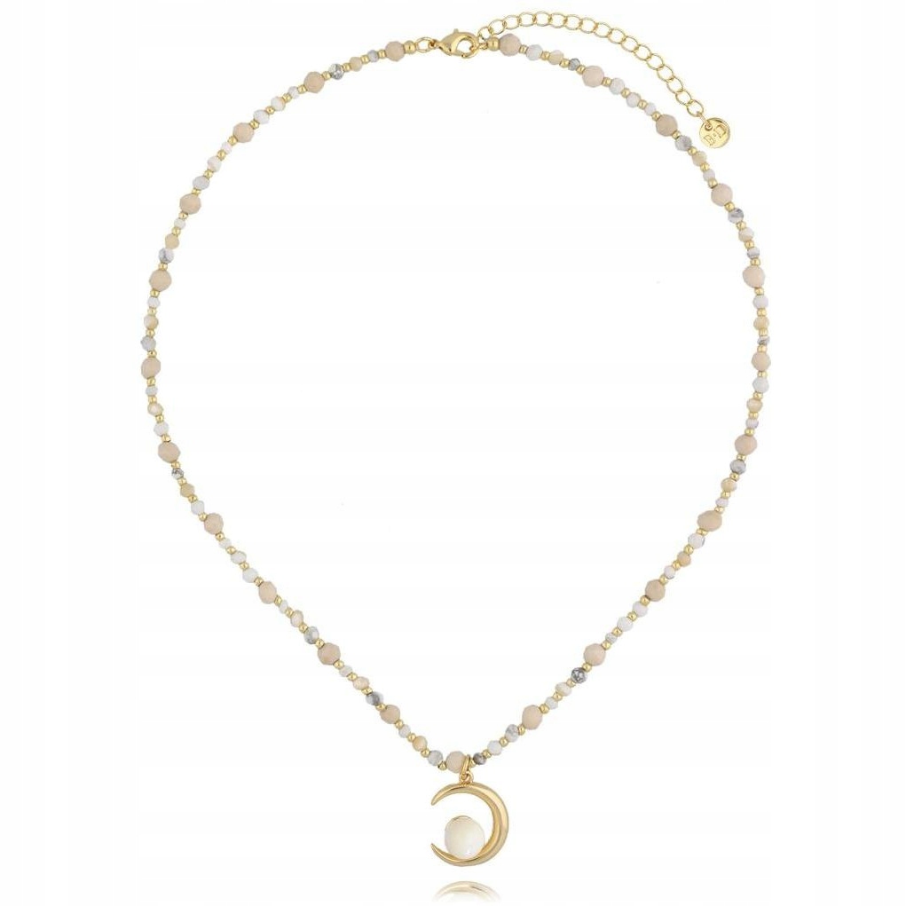 Náhrdelník By Dziubeka vícebarevný měsíc howlity 45 cm