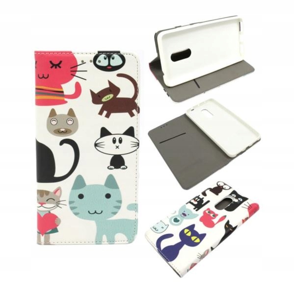 

Etui Smart Magnet do Xia Redmi Note 4 4X kot+SZKŁO