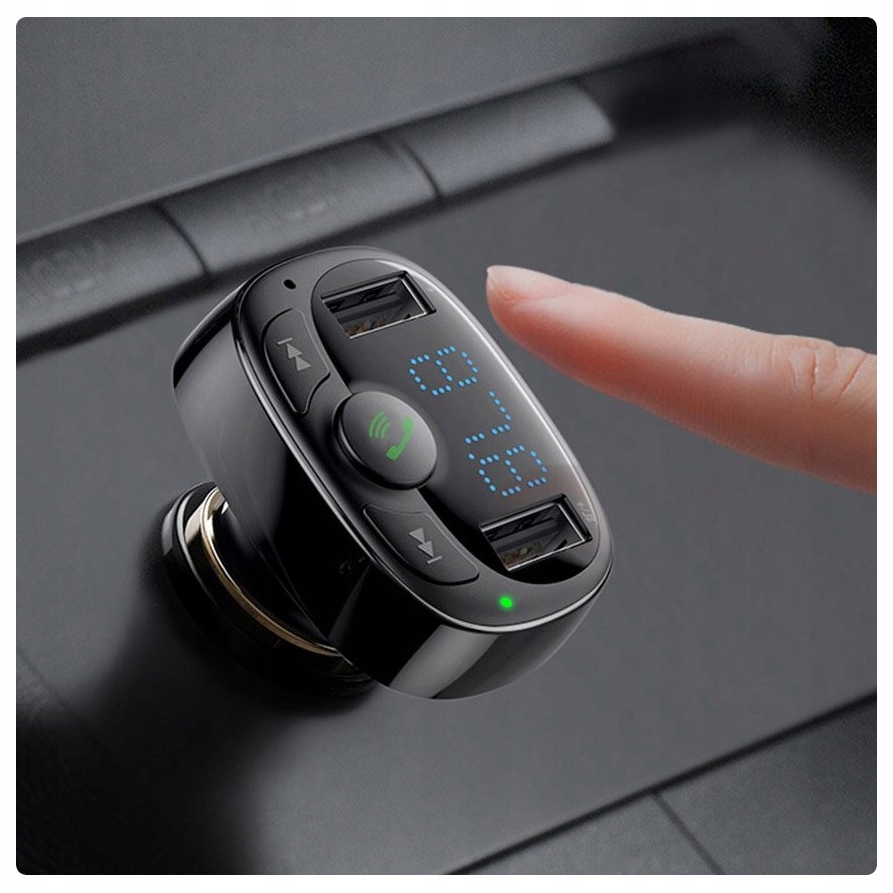 TRANSMITER FM Bluetooth ŁADOWARKA MP3 2xUSB LCD SD Źródło sygnału inne