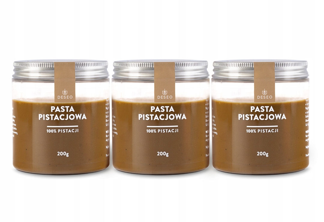 Levně 3 x Deseo Pistáciová Pasta 100% 200 G 100% Z Pistácií 600 g