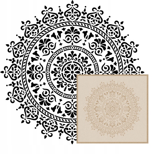 

Szablon Wielorazowy Tynki Stiuki|mandala 4|55 CM