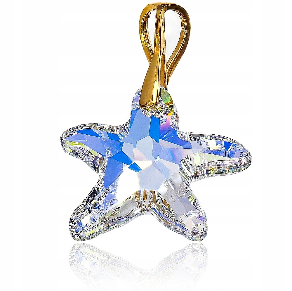 Krystaly Krásný Přívěsek Aurora Starfish Zlaté Stříbro