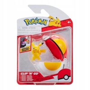 Pokemon Zestaw POKEBALL Clip N Go S16 FAST BALL + Figurka PIKACHU PKW3148