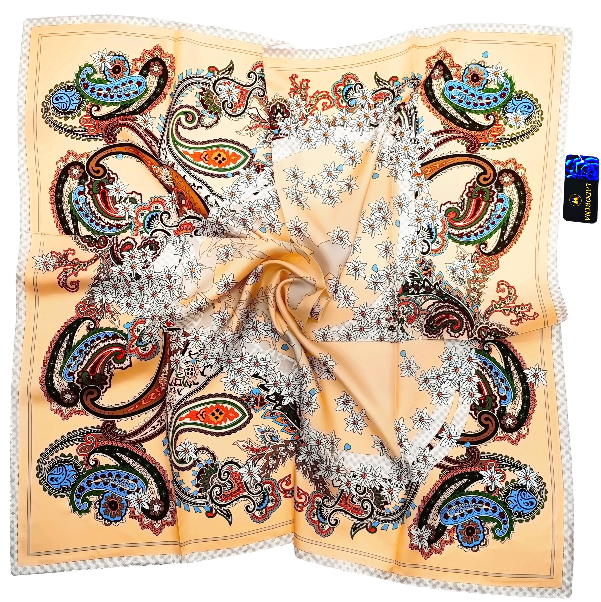 Hedvábný Šátek 100% Přírodní Morušový Hedvábí, Prémiová Kvalita+