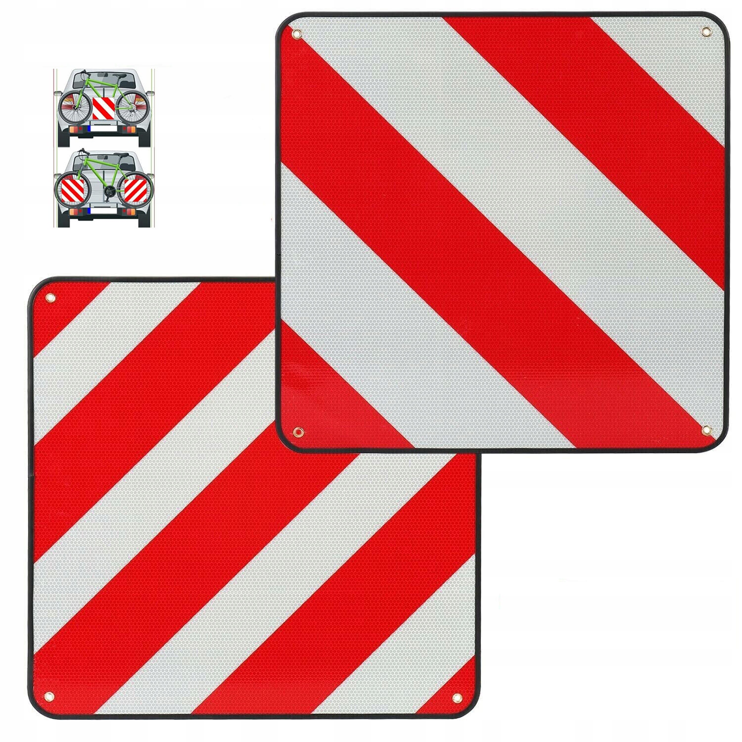 Výstražná tabule 50x50 cm na nosič zavazadel Itálie Španělsko obytný vůz