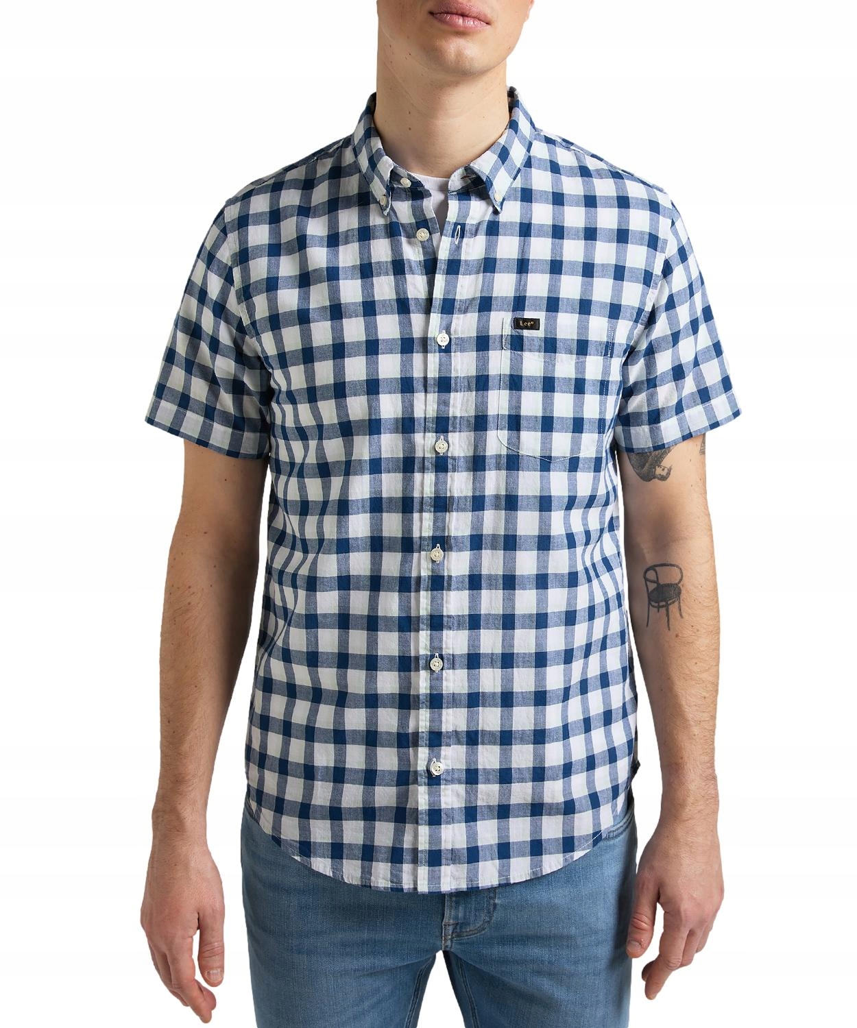 

Koszula Lee Ss Button Down L886OFLR Blue XXL