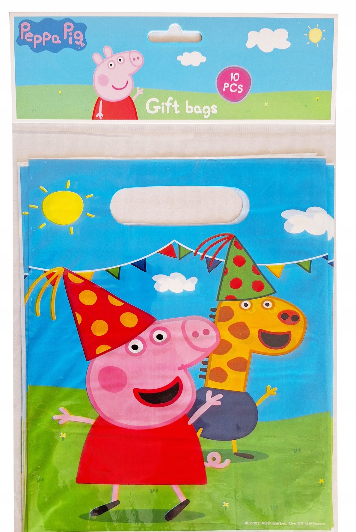 Torebki na prezenty Świnka PEPPA woreczki na cukierki słodycze 10 szt