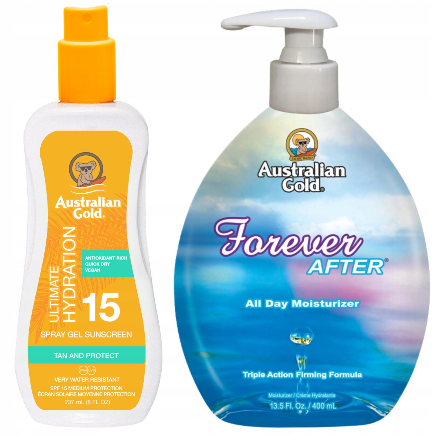 Australian Gold Gel Ve Spreji s filtrem SPF15 Forever After 400 ml