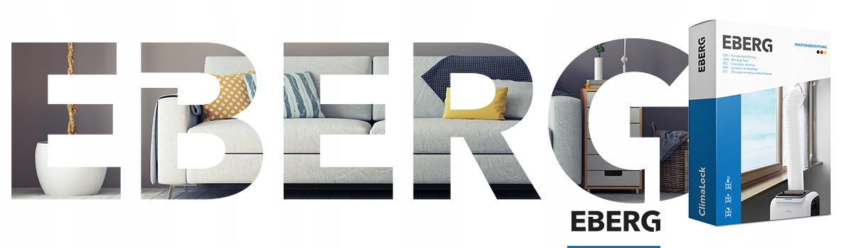 Uszczelka okienna do klimatyzatora przenośnego okno EBERG ClimaLock Kolor dominujący biały