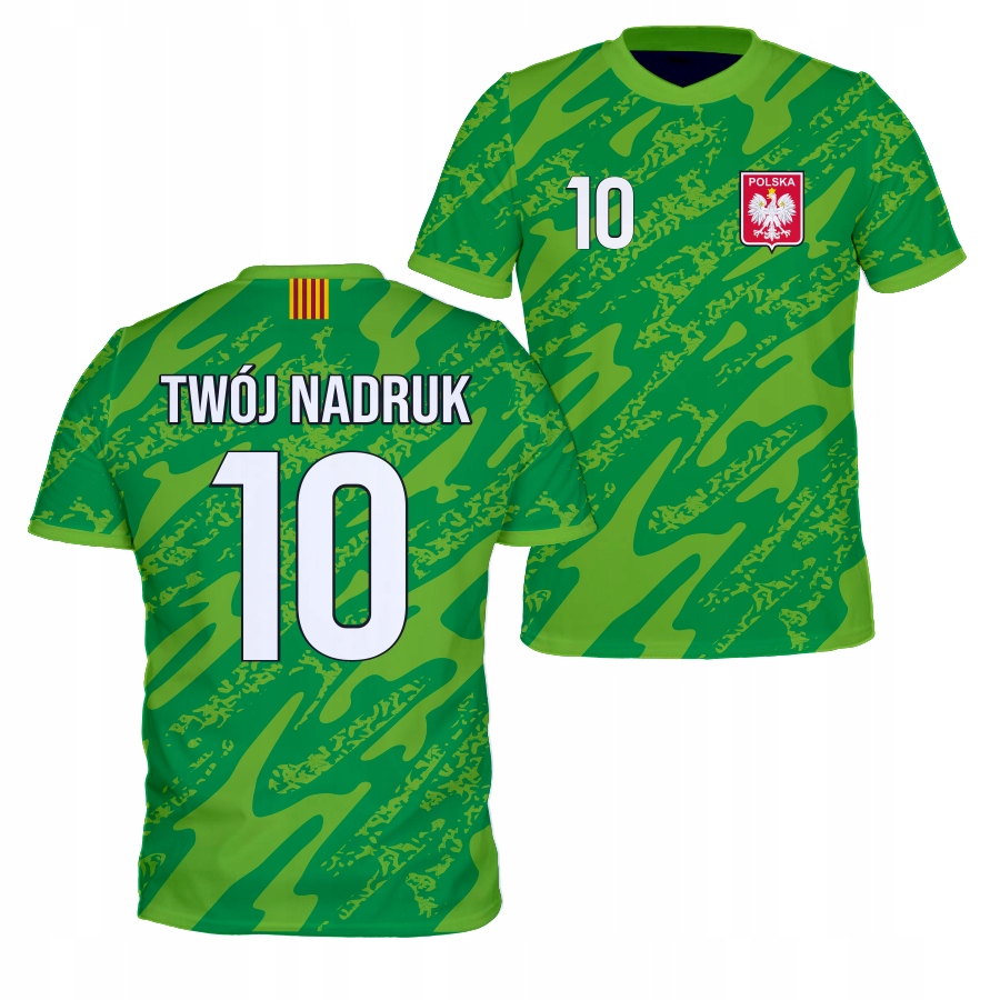 sportovní tričko Polska Zelená Vlastní Potisk velikost 152