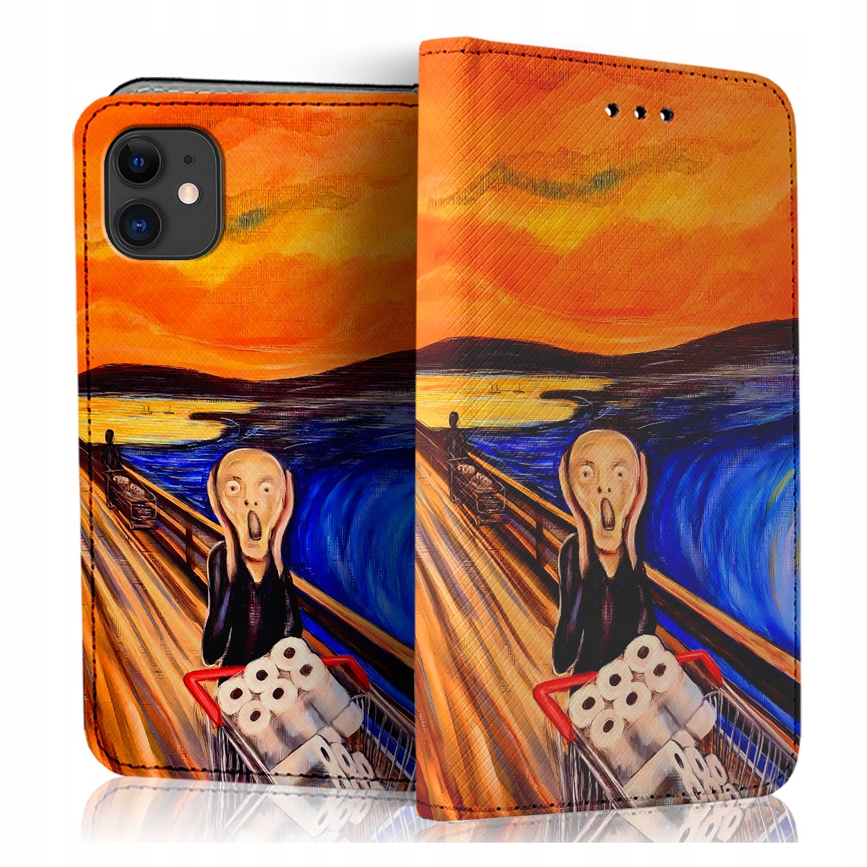 Etui Z Klapką Na Telefon Apple Iphone 11 Case Pokrowiec Szybka Szkiełko