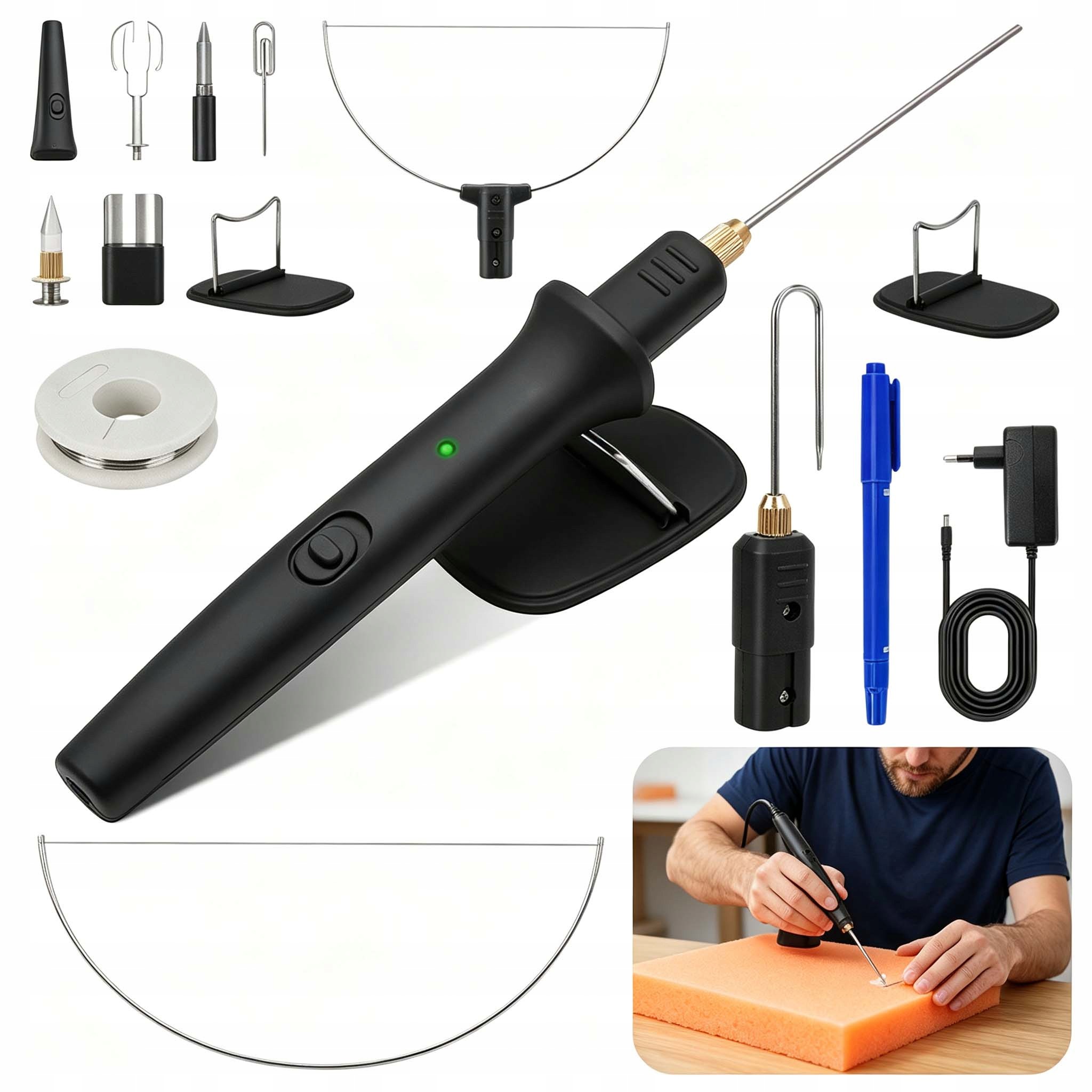 Nůž Pro Řezání Polystyrenového Gravírování Za Tepla 3 Hroty
