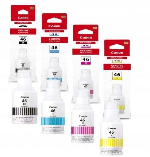Sada 4x Originálnych Atramentov GI-46 Cmyk GI46 Canon