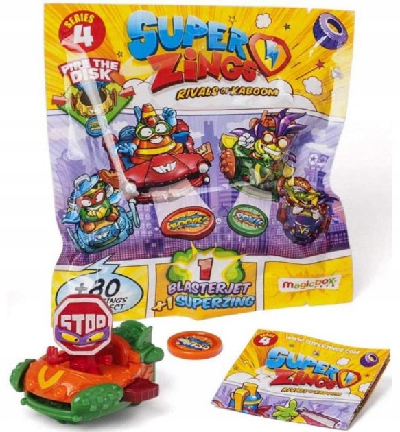 SUPER ZINGS SERIA 4 POJAZD BLASTER JET + FIGURKA