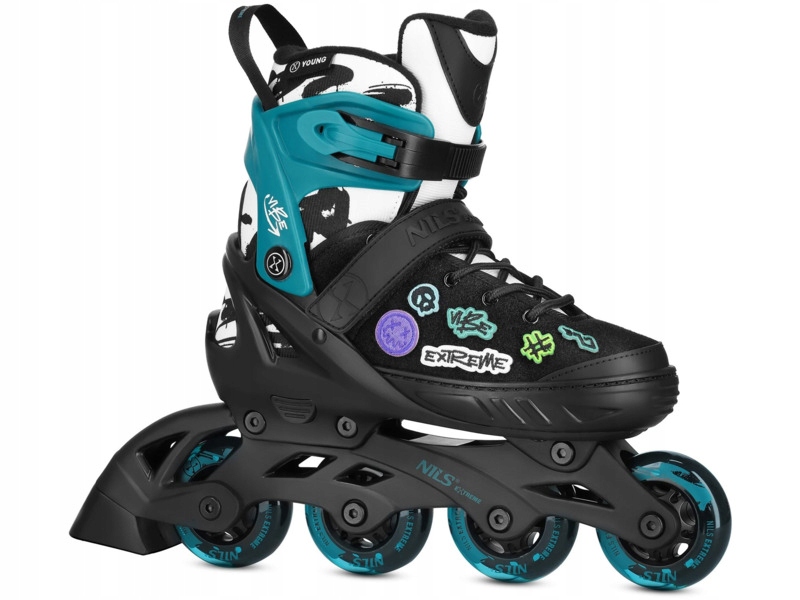 Łyżworolki Nils Extreme NA2053A (rozmiar 37-40) Turkusowy