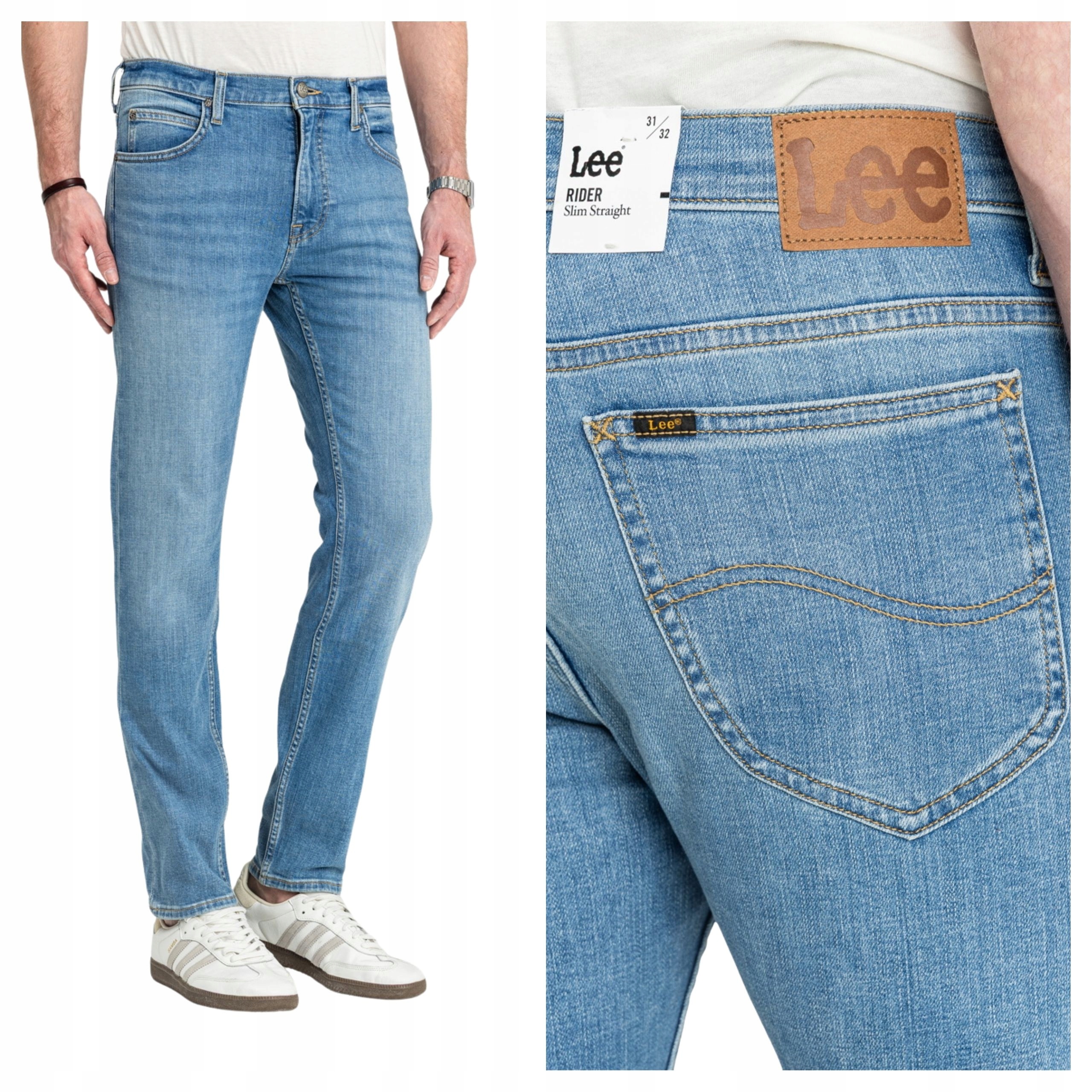 Pánské džínové kalhoty Lee Rider Lighthouse Klasické bavlněné kalhoty W36 L34