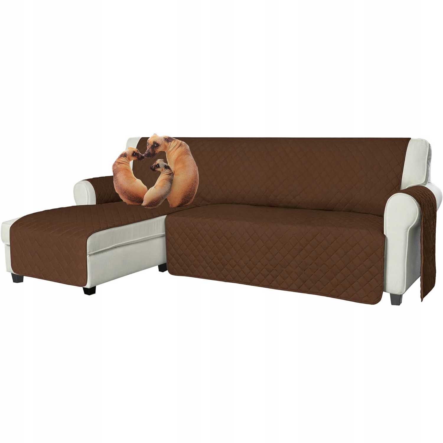 Pokrowiec Narzuta Ochraniacz na Kanapę narożną lewą 200 cm dla Psa i Kota