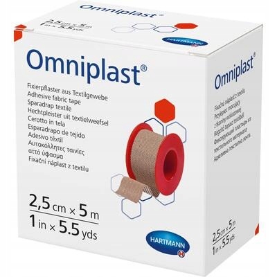 

Hartmann Omniplast 2,5cm x 5m plaster z tkaniny