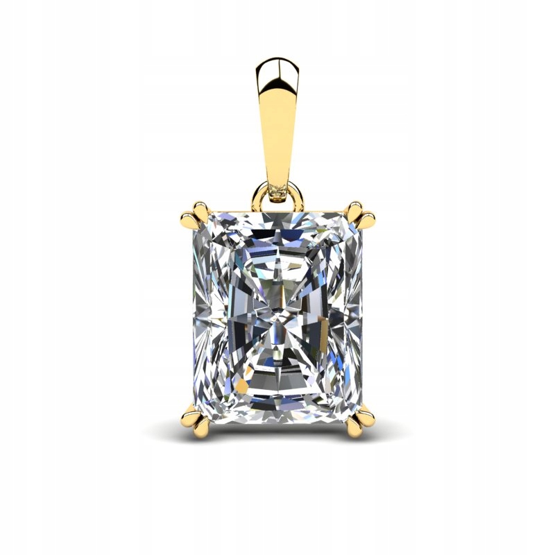

Wisiorek Złoty Klasyczny Z Cyrkonią 10X8MM