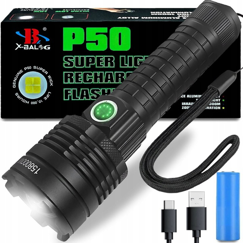 LATARKA WOJSKOWA TAKTYCZNA SUPER MOCNA USB Marka inna marka