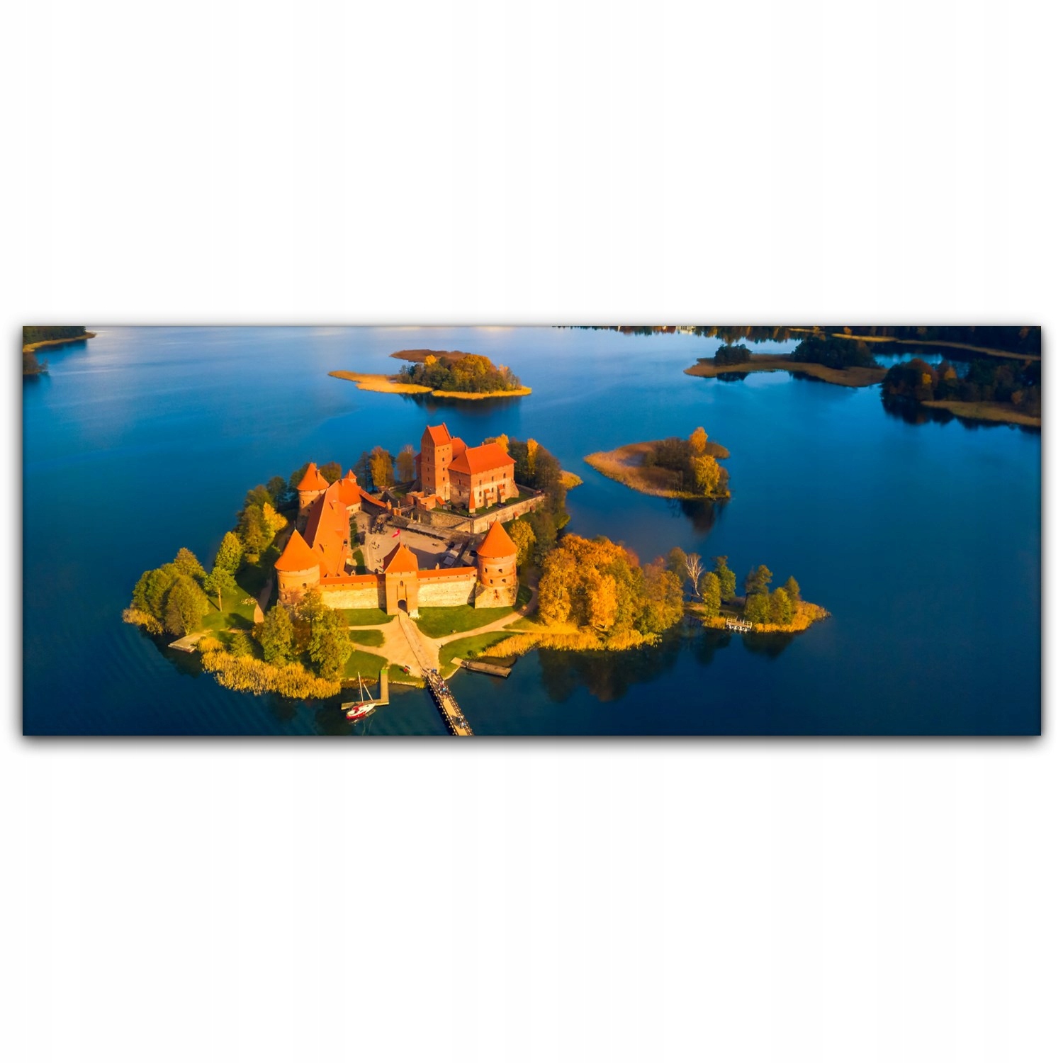 

Obraz na płótnie do salonu 125x50 Zamek Krajobraz