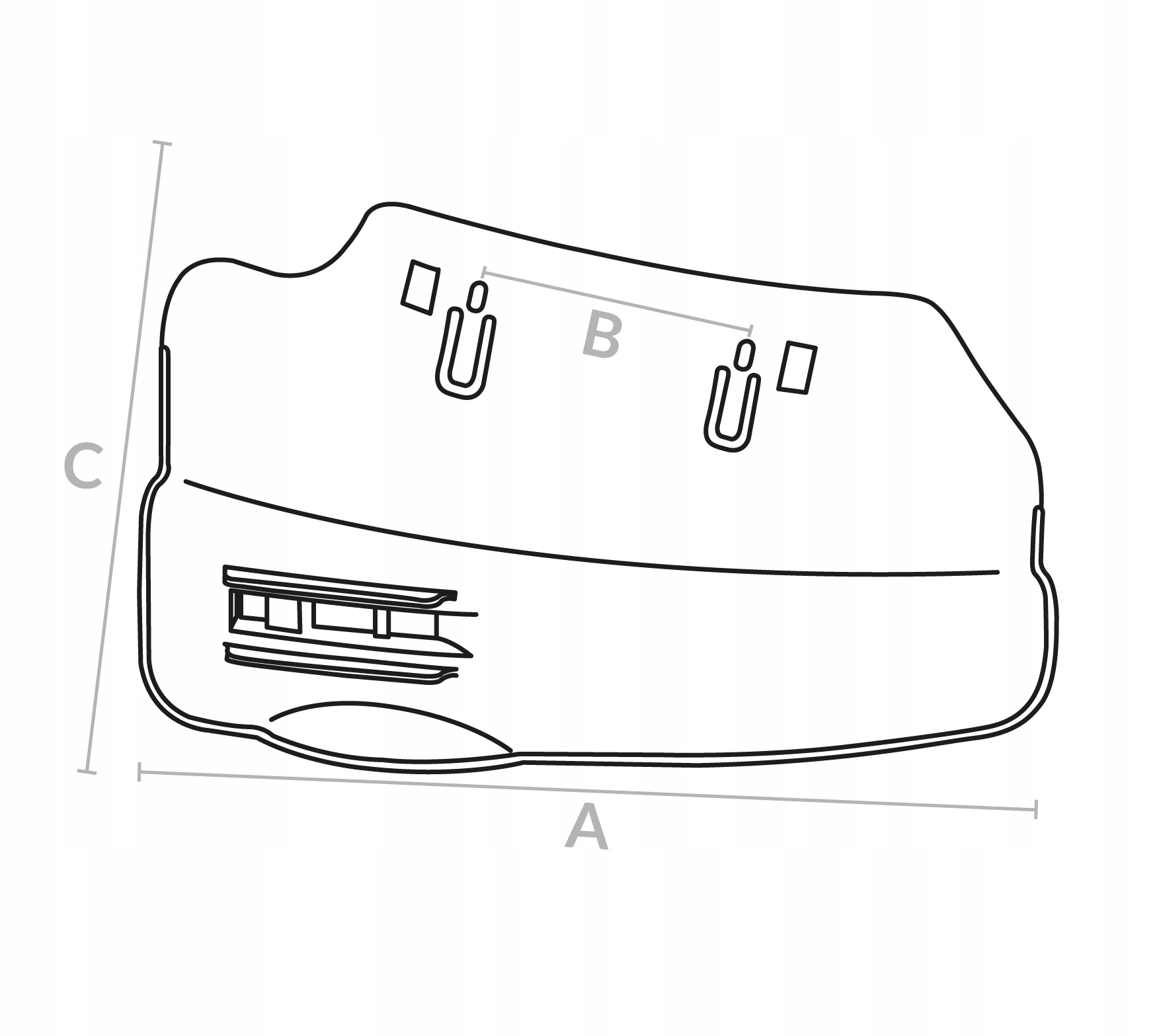 ZAŚLEPKA BOCZNEGO WYRZUTU KOSIARKI MEGAGROUP 5110 Typ osłona