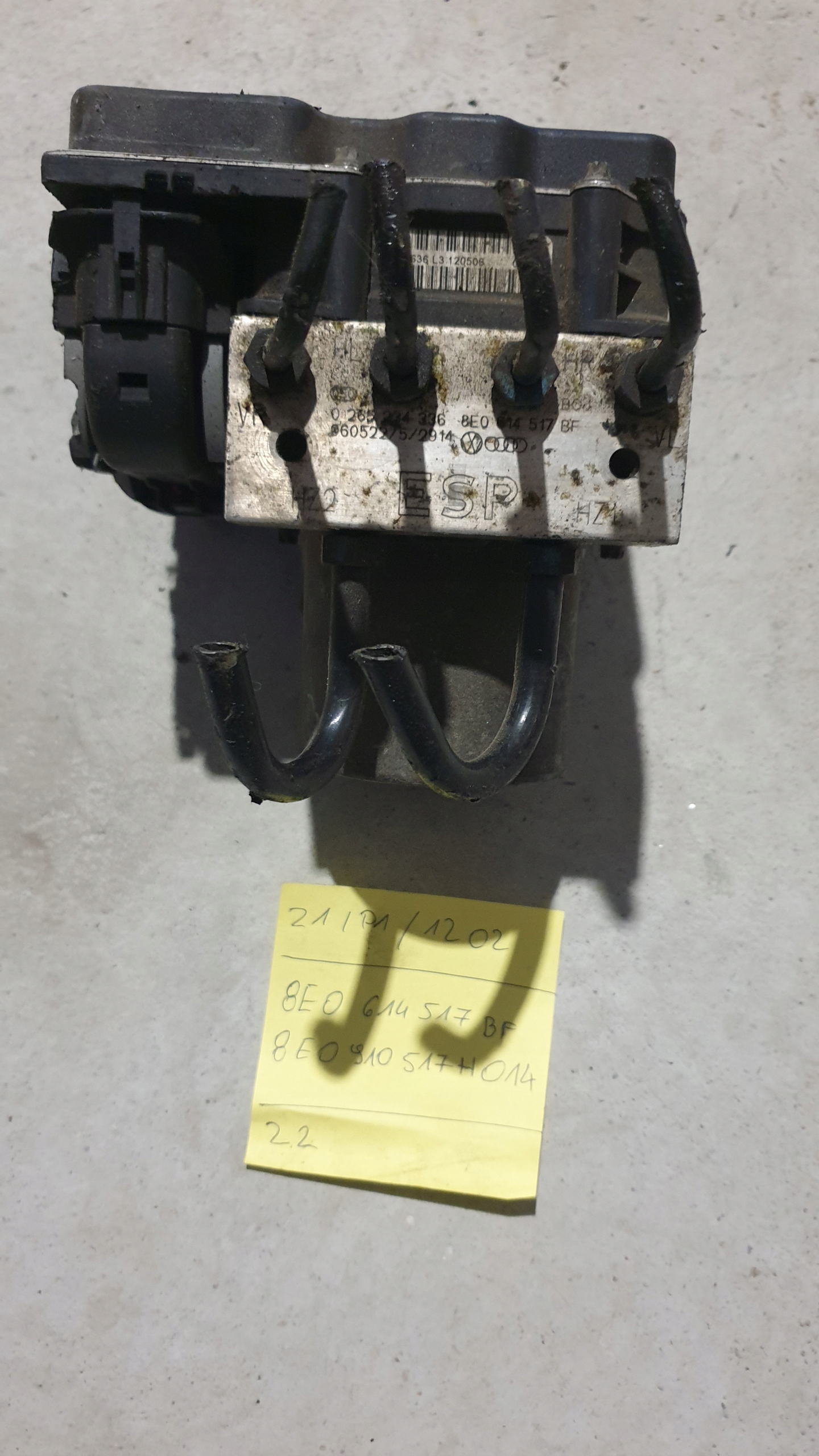 насос ABS ESP Audi A4 B6 B7 8E0614517BF