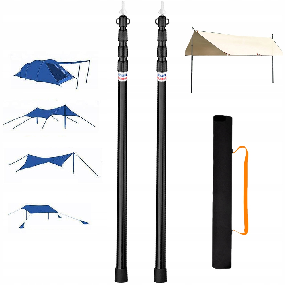 Teleskopický Sloupek, Rám Stanu, Konstrukce 95-230 CM, 2 Ks