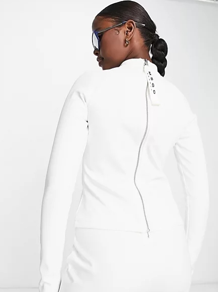 MISSGUIDED BLUZKA NARCIARSKA BIAŁA DAMSKA 34 1VAH